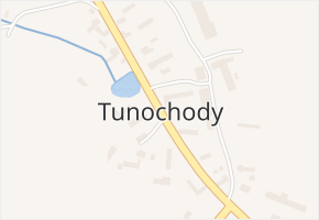 Tunochody v obci Číhošť - mapa části obce