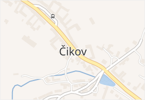 Čikov v obci Čikov - mapa části obce