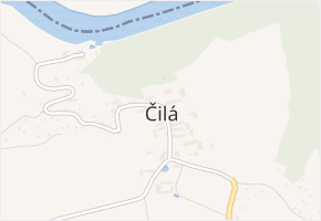 Čilá v obci Čilá - mapa části obce