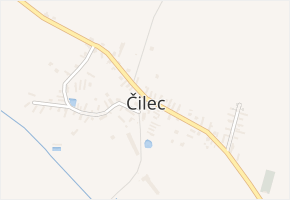 Čilec v obci Čilec - mapa části obce