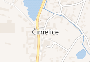 Čimelice v obci Čimelice - mapa části obce