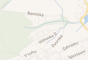 Višňovka v obci Čisovice - mapa ulice