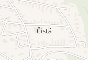 Čistá v obci Čistá - mapa části obce