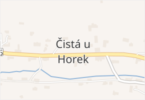 Čistá u Horek v obci Čistá u Horek - mapa části obce