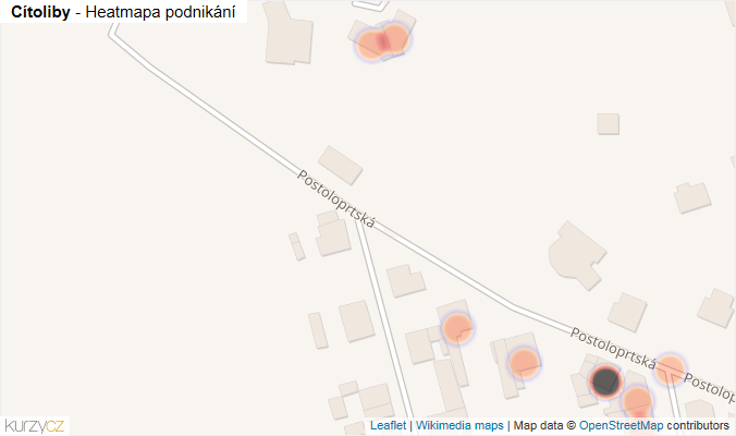 Mapa Cítoliby - Firmy v obci.