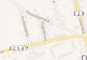 FŰGNEROVA v obci Cítoliby - mapa ulice