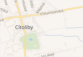 K Zastávce v obci Cítoliby - mapa ulice