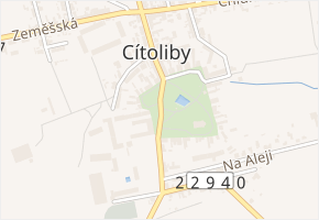 Skladatele Kopřivy v obci Cítoliby - mapa ulice