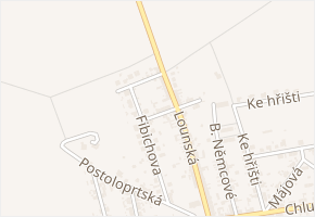 Smetanova v obci Cítoliby - mapa ulice