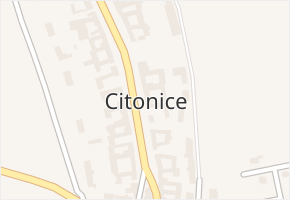 Citonice v obci Citonice - mapa části obce