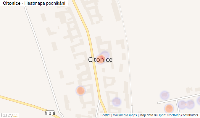 Mapa Citonice - Firmy v části obce.