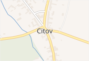 Citov v obci Citov - mapa části obce