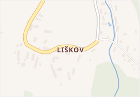 Liškov v obci Čížkov - mapa části obce
