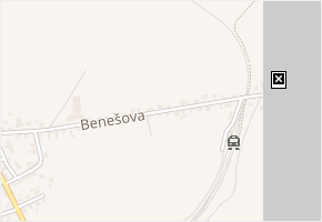 Benešova v obci Čížkovice - mapa ulice