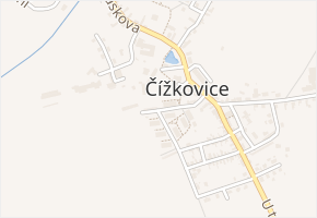 Na sídlišti v obci Čížkovice - mapa ulice