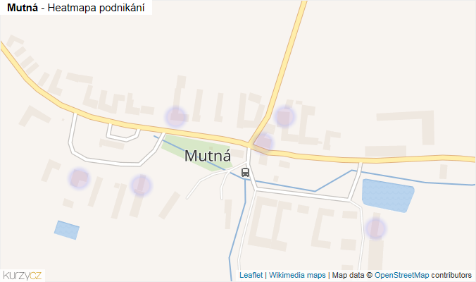 Mapa Mutná - Firmy v části obce.