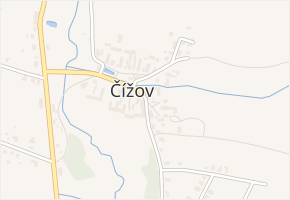 Čížov v obci Čížov - mapa části obce