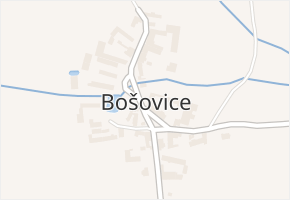 Bošovice v obci Čížová - mapa části obce
