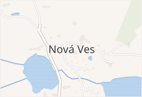 Nová Ves v obci Čížová - mapa části obce