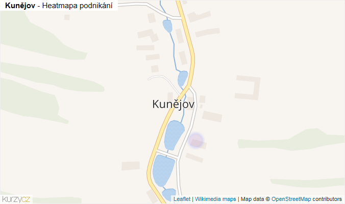 Mapa Kunějov - Firmy v části obce.