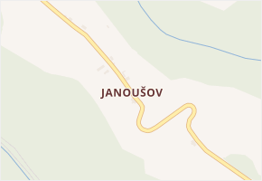 Janoušov v obci Cotkytle - mapa části obce