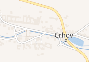 Crhov v obci Crhov - mapa části obce