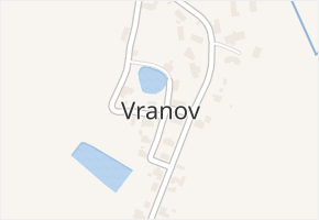 Vranov v obci Ctětín - mapa části obce