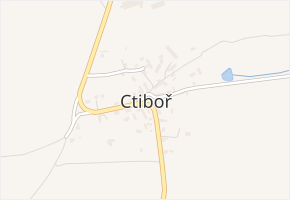 Ctiboř v obci Ctiboř - mapa části obce