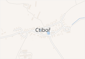 Ctiboř v obci Ctiboř - mapa části obce