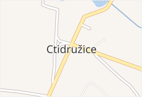Ctidružice v obci Ctidružice - mapa části obce