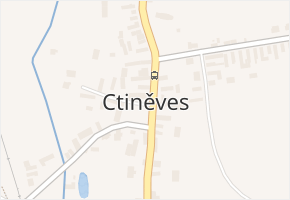 Ctiněves v obci Ctiněves - mapa části obce