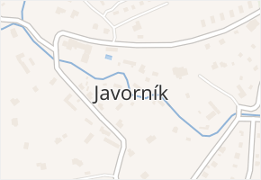 Javorník v obci Čtyřkoly - mapa části obce