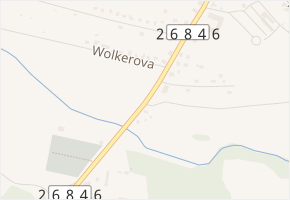 Československé armády v obci Cvikov - mapa ulice