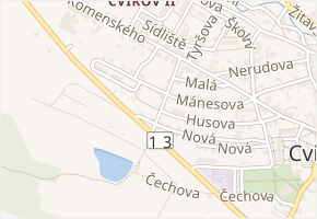 Havlíčkova v obci Cvikov - mapa ulice