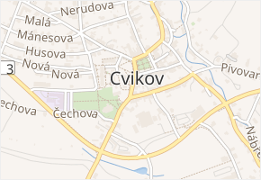 Hrnčířská v obci Cvikov - mapa ulice