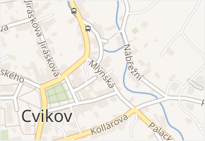 Mlýnská v obci Cvikov - mapa ulice