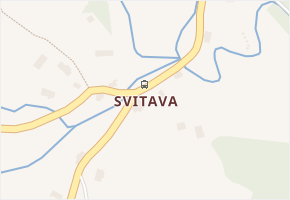 Svitava v obci Cvikov - mapa části obce