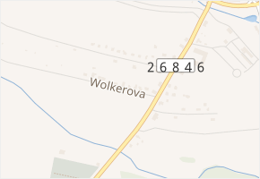 Wolkerova v obci Cvikov - mapa ulice