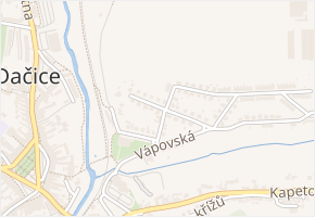 B. Smetany v obci Dačice - mapa ulice