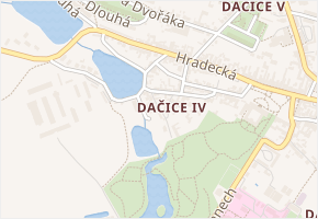 Červenkova v obci Dačice - mapa ulice
