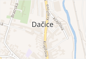 Dačice I v obci Dačice - mapa části obce