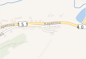 Kapetova v obci Dačice - mapa ulice