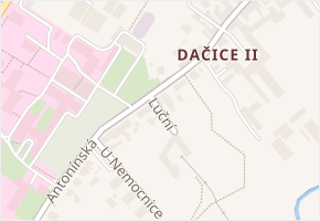 Luční v obci Dačice - mapa ulice