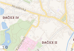 Mikšíčkova v obci Dačice - mapa ulice