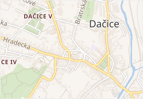 Soustružnická v obci Dačice - mapa ulice