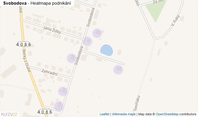 Mapa Svobodova - Firmy v ulici.