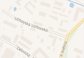 Učňovská v obci Dačice - mapa ulice