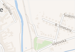 Za Lávkami v obci Dačice - mapa ulice