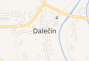 Dalečín v obci Dalečín - mapa části obce