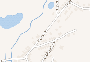 Borská v obci Dalovice - mapa ulice